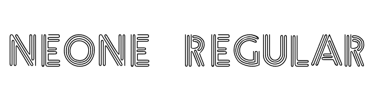 Neone Regular Font