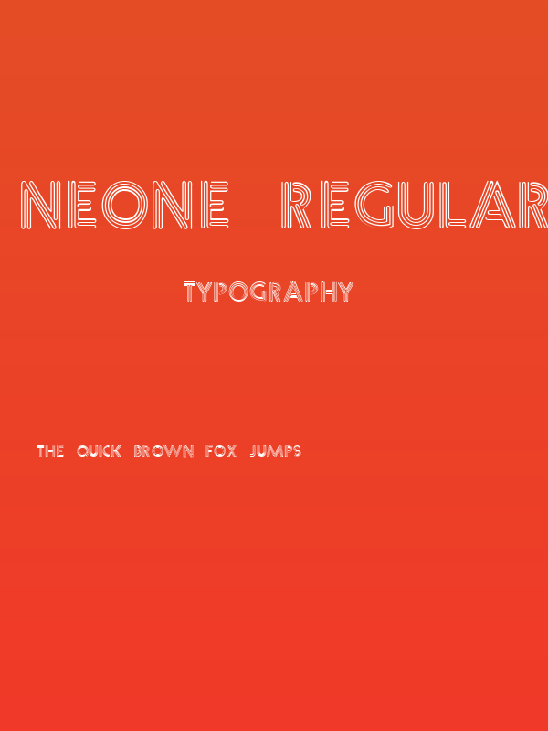 Neone Regular Poster