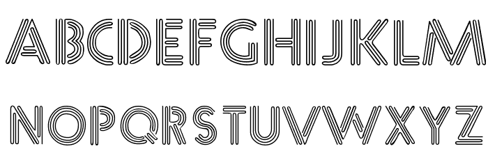 Neone Regular Font LOWERCASE