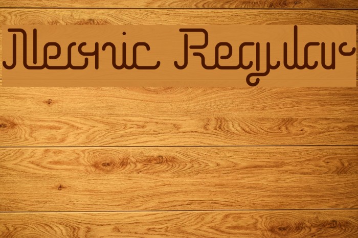 Neonic Regular Font examples