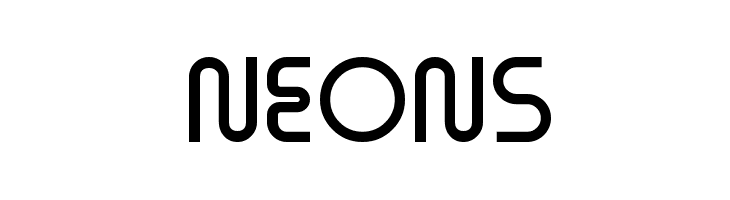 Neons  フリーフォントのダウンロード