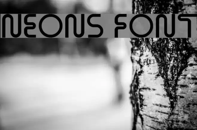 Neons Font examples