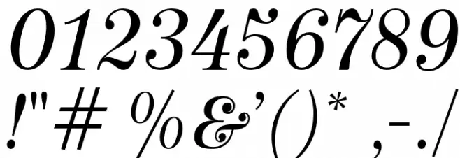 NeoplantaBG-Italic Font OTHER CHARS