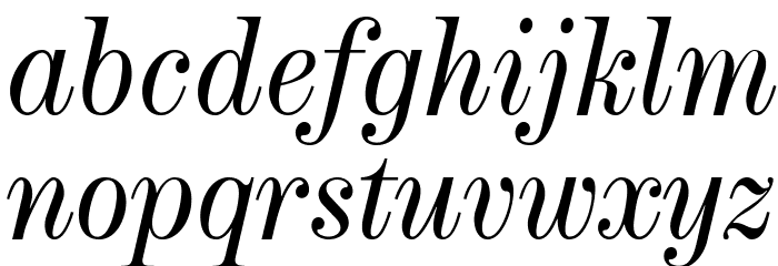 NeoplantaBG-Italic Font LOWERCASE