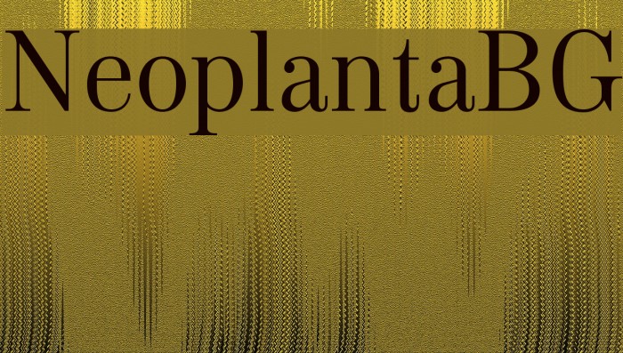 NeoplantaBG Font examples