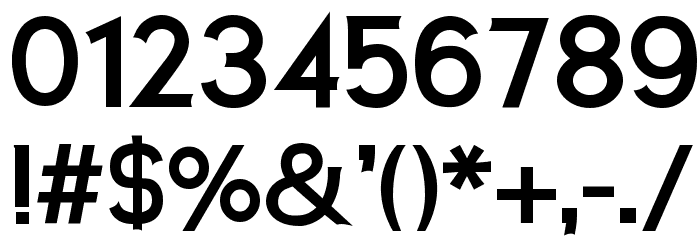 Neos Bold Font OTHER CHARS