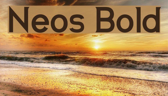 Neos Bold Font examples