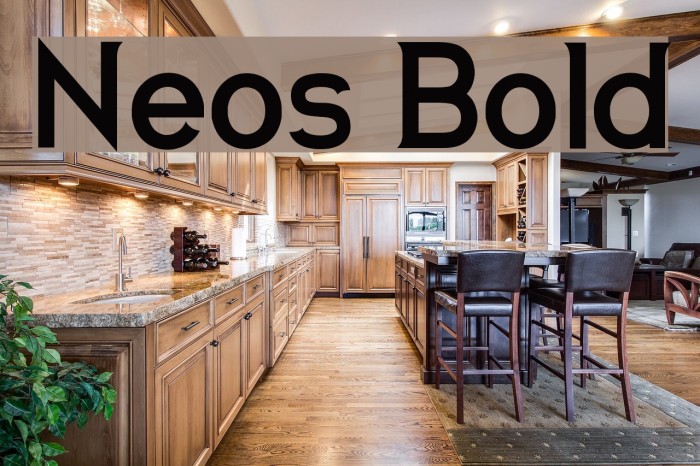 Neos Bold Font examples