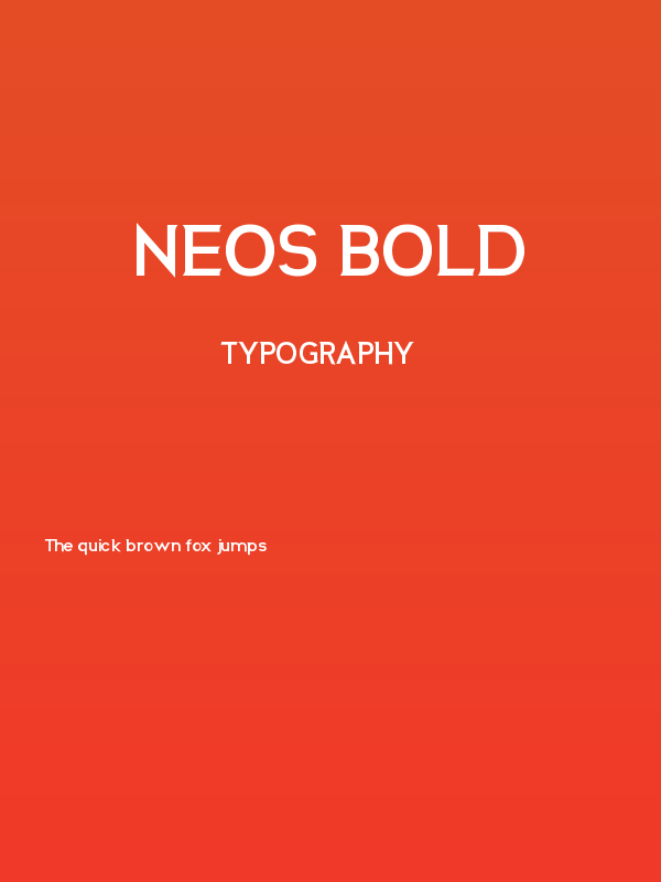 Neos Bold Poster
