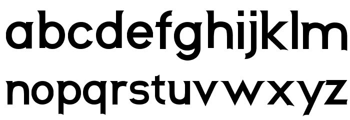 Neos Bold Font LOWERCASE