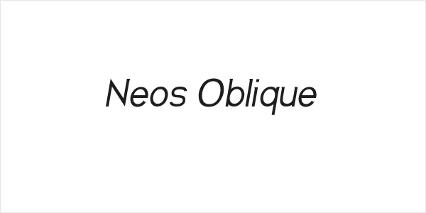 Neos Oblique Logo