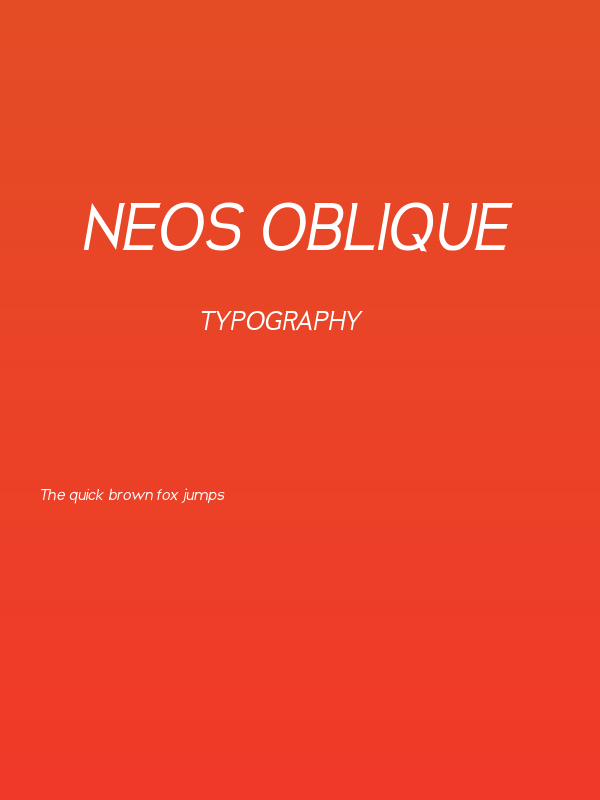 Neos Oblique Poster