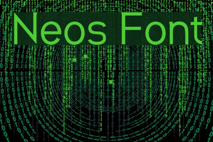Neos Font examples