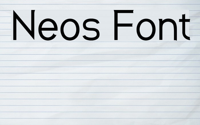 Neos Font examples