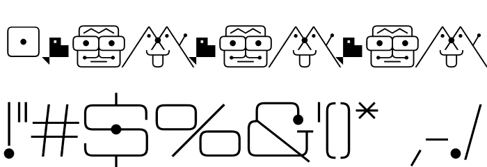 Neospace Circuit Expanded Font OTHER CHARS