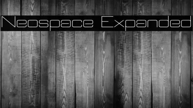 Neospace Expanded フォント examples