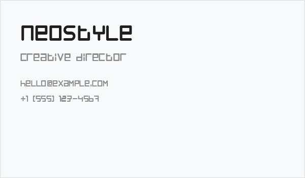 Neostyle Business Card