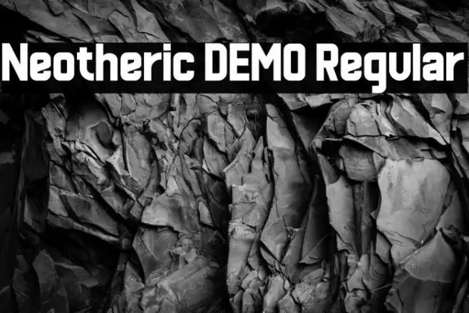 Neotheric DEMO Regular फ़ॉन्ट examples