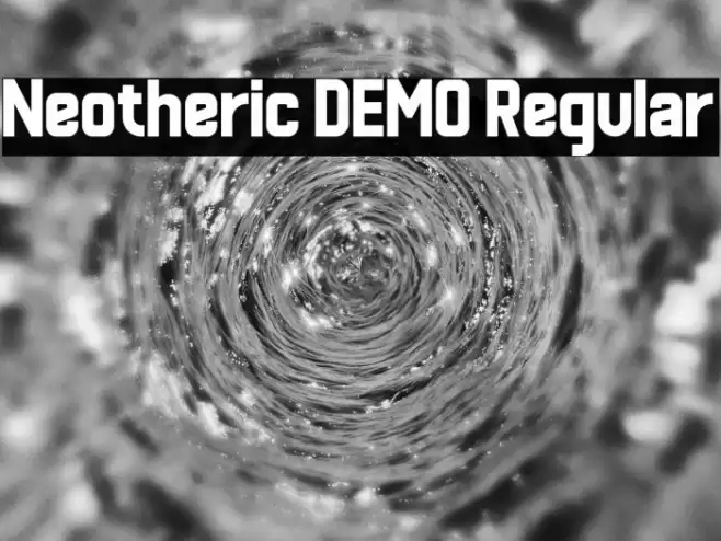 Neotheric DEMO Regular फ़ॉन्ट examples