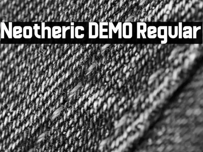 Neotheric DEMO Regular फ़ॉन्ट examples