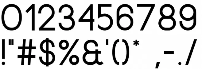 Neou-Bold Font OTHER CHARS