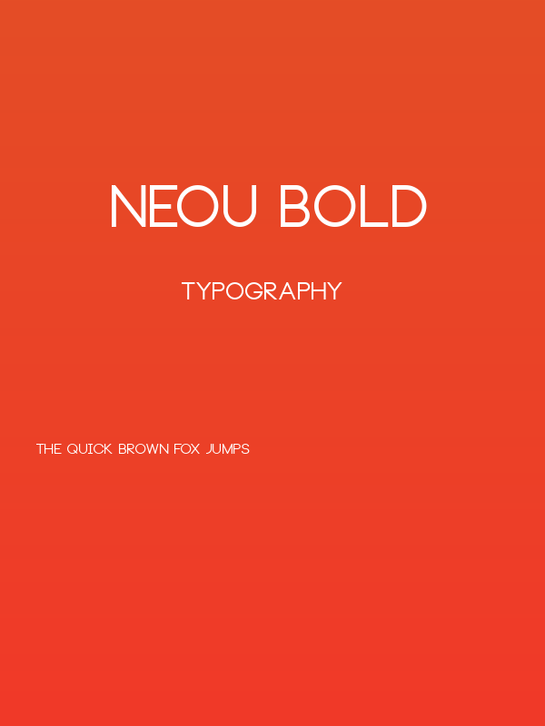 Neou Bold Poster