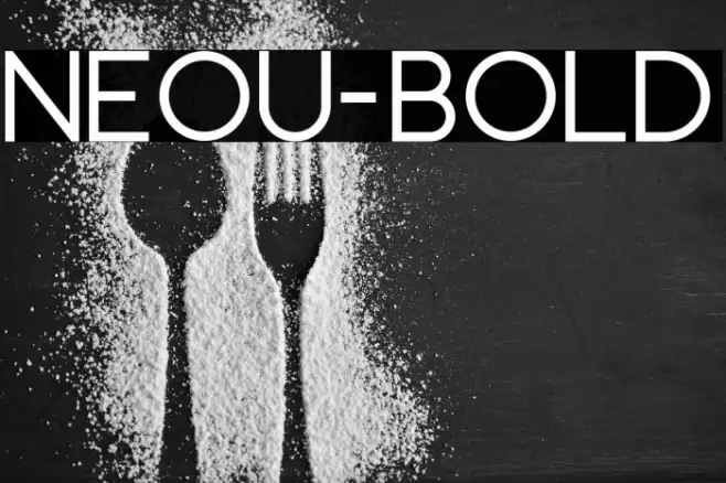 Neou-Bold Font examples
