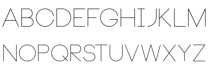 Neou Thin Font LOWERCASE