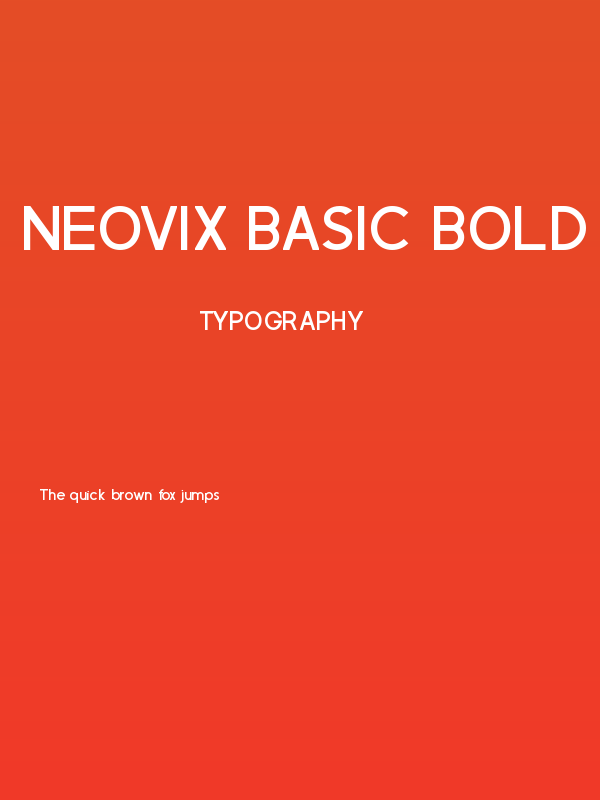 Neovix Basic Bold Poster