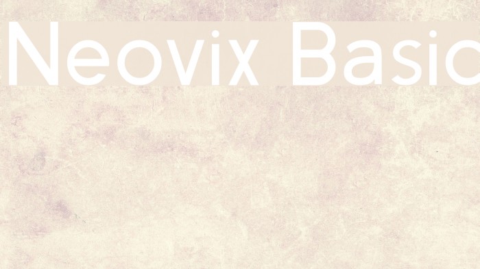 Neovix Basic Font examples