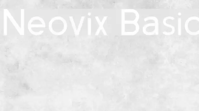 Neovix Basic Font examples