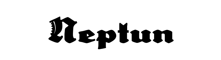 Neptun  Frei Schriftart Herunterladen