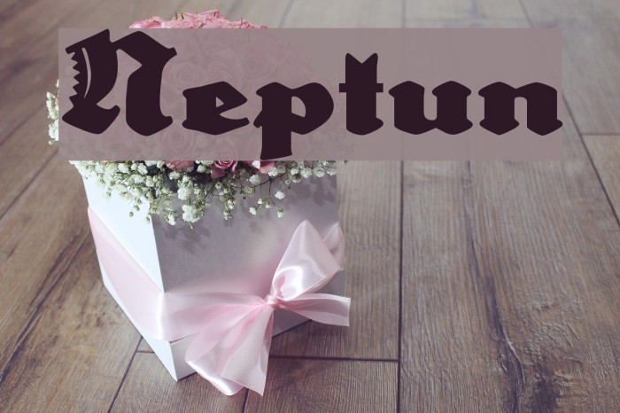 Neptun Font examples