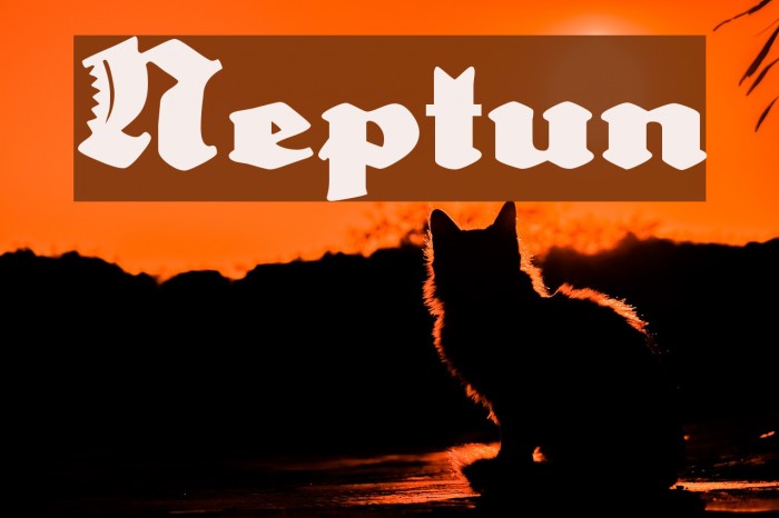 Neptun Font examples