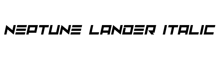 Neptune Lander Italic  フリーフォントのダウンロード