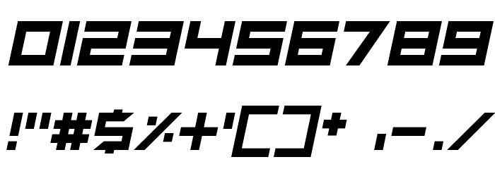 Neptune Lander Italic Font OTHER CHARS