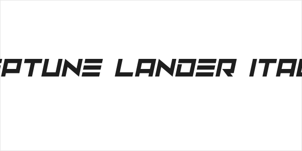 Neptune Lander Italic Logo