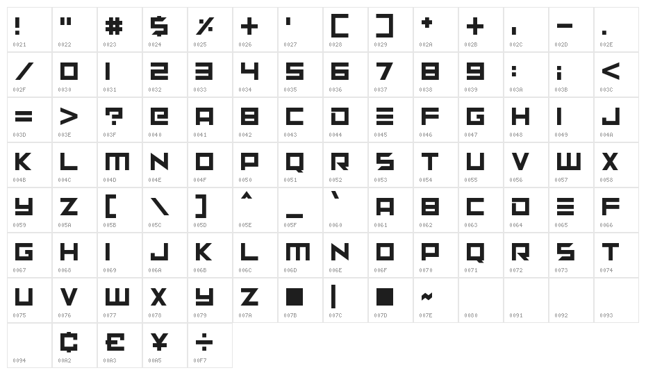 Neptune Lander Character Map