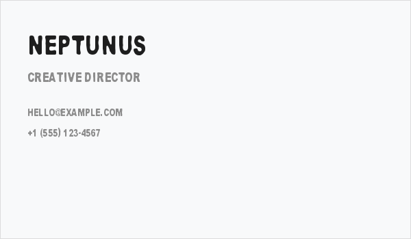Neptunus Business Card