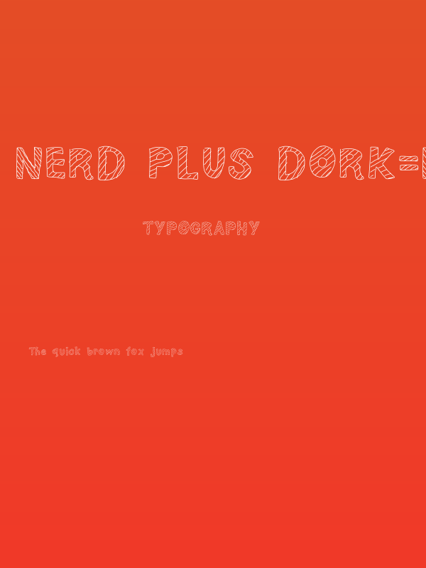 Nerd plus Dork=Nork Poster