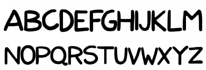 Nerdy Norms Schriftart Groß