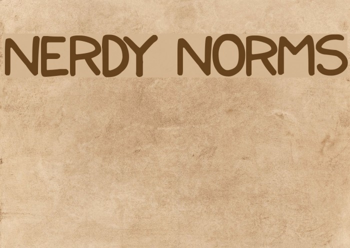 Nerdy Norms Font examples