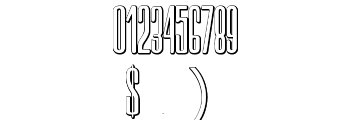 Neretta Beveled Font OTHER CHARS