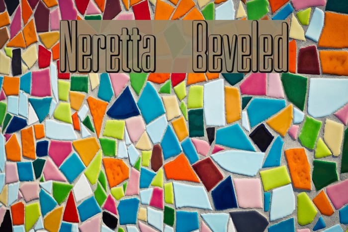 Neretta Beveled Font examples