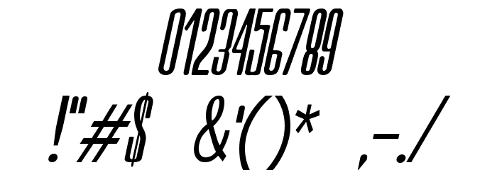 Neretta Italic Font OTHER CHARS
