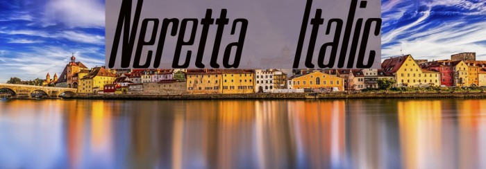 Neretta Italic Font examples