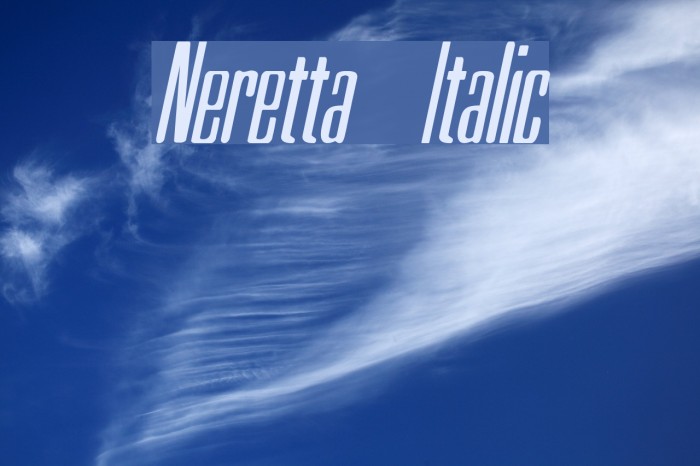 Neretta Italic Font examples