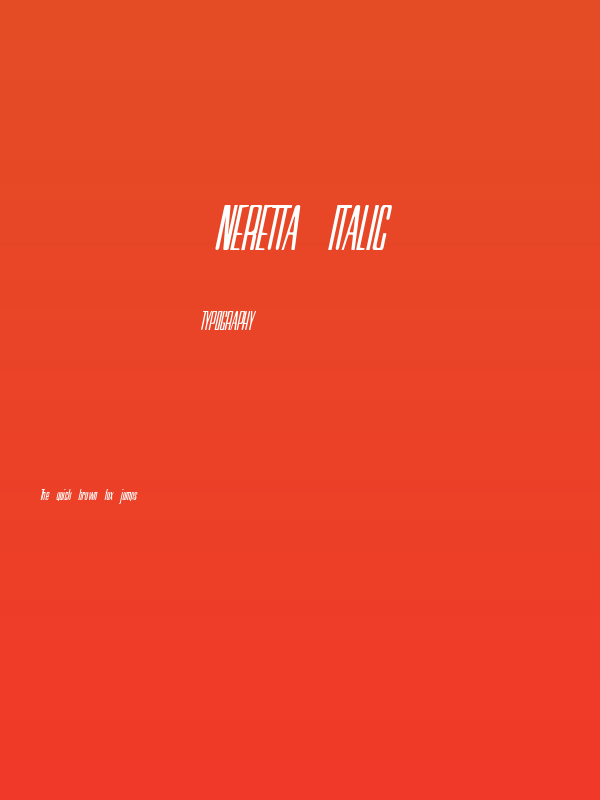 Neretta Italic Poster