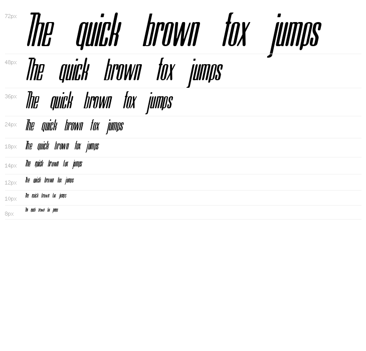 Neretta Italic Waterfall