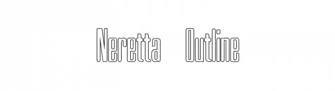 Neretta Outline  Frei Schriftart Herunterladen